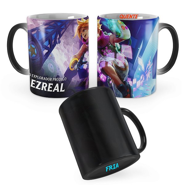 Caneca Mágica Ezreal Fliperama League of Legends Lol