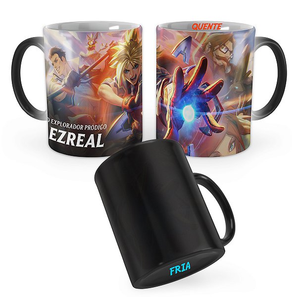 Caneca Mágica Ezreal Academia de Batalha League of Legends Lol
