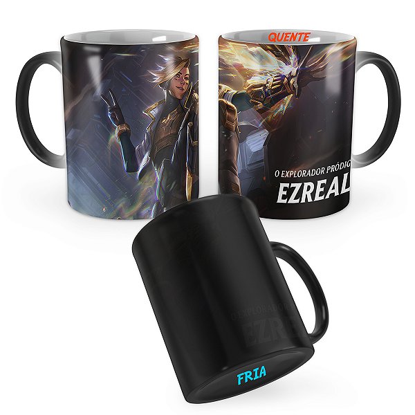 Caneca Mágica Ezreal PsyOps de Prestígio League of Legends Lol