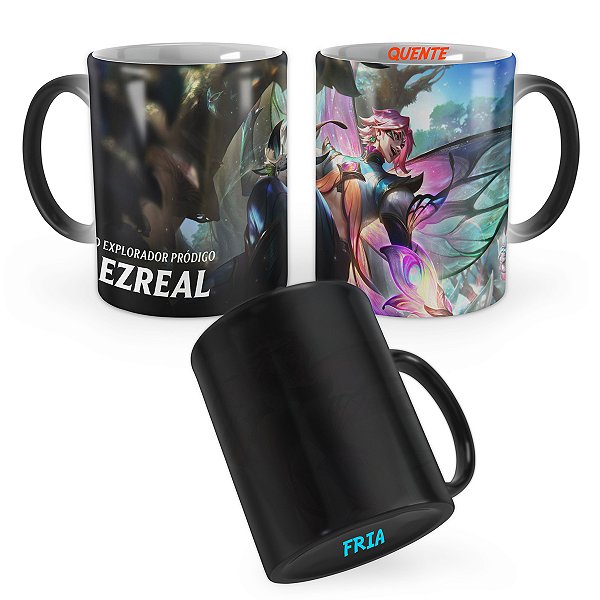 Caneca Mágica Ezreal Corte das Fadas League of Legends Lol