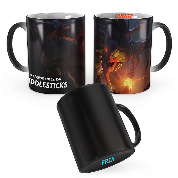 Caneca Mágica Fiddlesticks Velho Oeste League of Legends Lol
