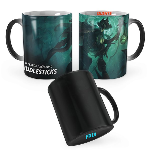 Caneca Mágica Fiddlesticks Perna-de-Pau League of Legends Lol