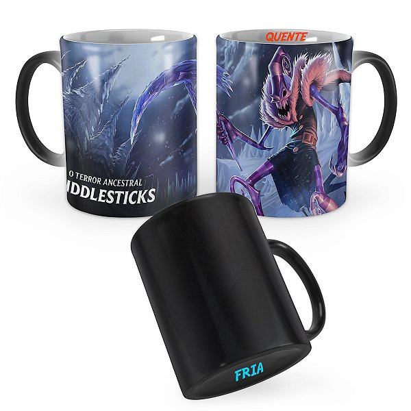 Caneca Mágica Fiddlesticks Doces Trevosos League of Legends Lol