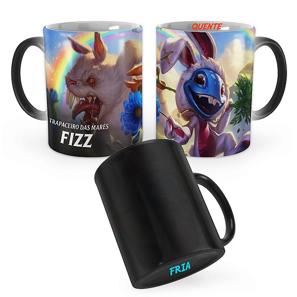 Caneca Mágica Fizz Pelo Branquinho League of Legends Lol