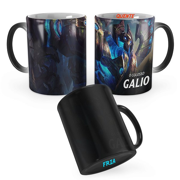 Caneca Mágica Galio Enfeitiçado League of Legends Lol