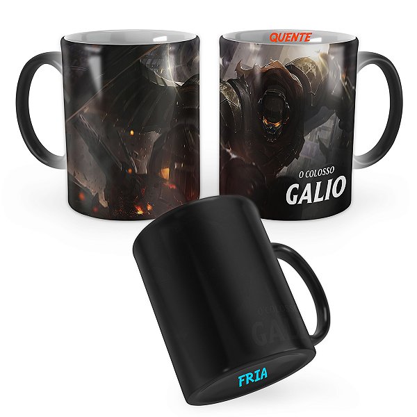 Caneca Mágica Patrulheiro Galio League of Legends Lol