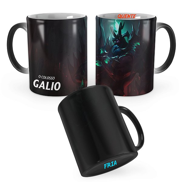 Caneca Mágica Galio Guardião das Trevas League of Legends Lol