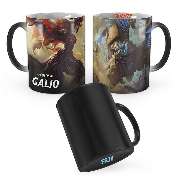 Caneca Mágica Galio Guardião Dracônico League of Legends Lol