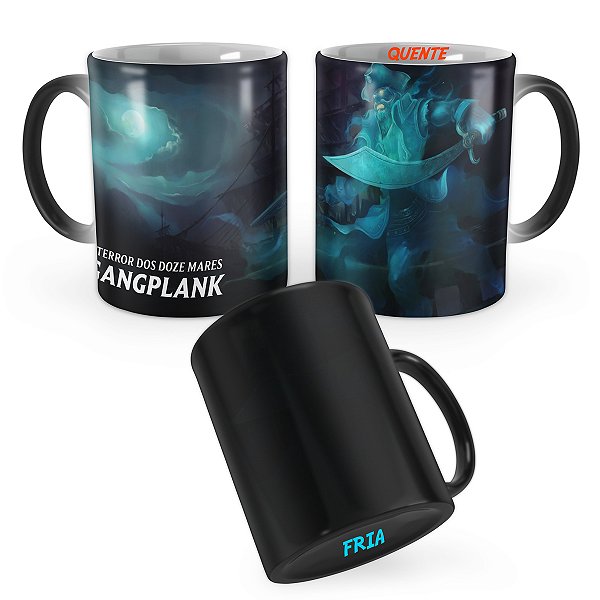 Caneca Mágica Gangplank Fantasma League of Legends Lol