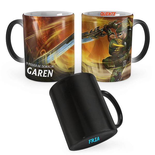 Caneca Mágica Patrulheiro Garen League of Legends Lol