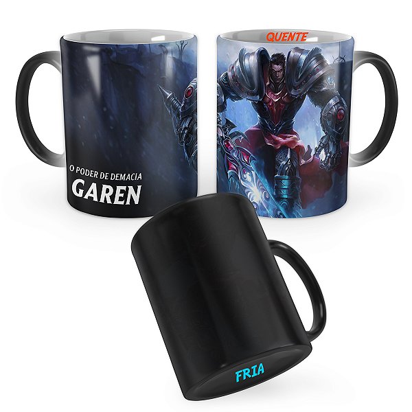 Caneca Mágica Garen Cavaleiro do Terror League of Legends Lol