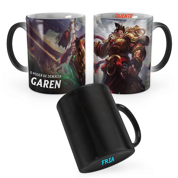 Caneca Mágica Garen Reinos Combatentes League of Legends Lol