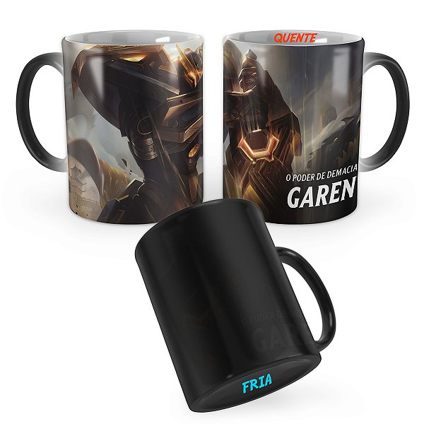 Caneca Mágica Garen Reinos Mech de Prestígio League of Legends Lol