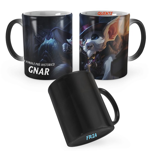 Caneca Mágica Gnar Cavalheiro League of Legends Lol