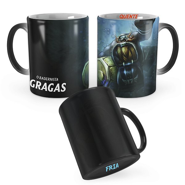Caneca Mágica Gragas Mergulhador League of Legends Lol