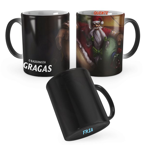 Caneca Mágica Gragas Noel League of Legends Lol