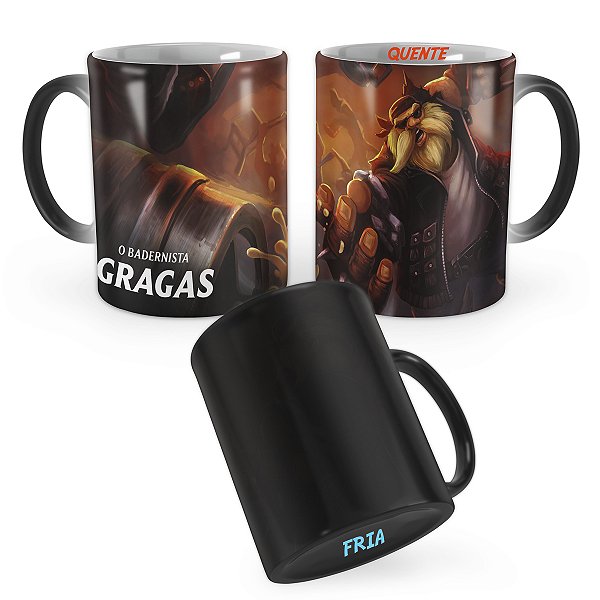 Caneca Mágica Gragas Vândalo League of Legends Lol