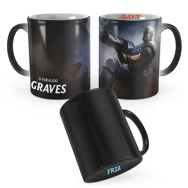 Caneca Mágica Riot Graves League of Legends Lol
