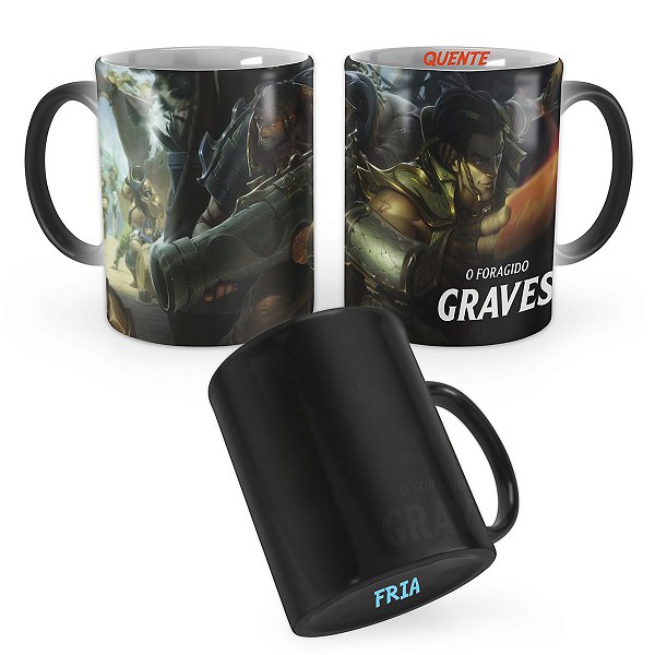 Caneca Mágica Graves Degolador League of Legends Lol