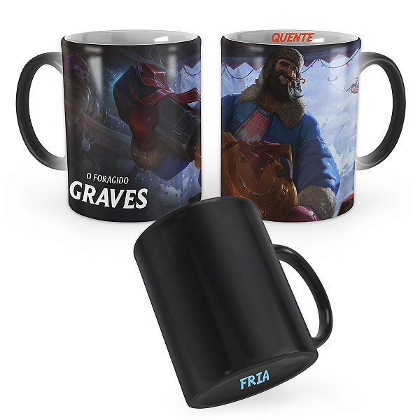 Caneca Mágica Graves Dia Nevado League of Legends Lol