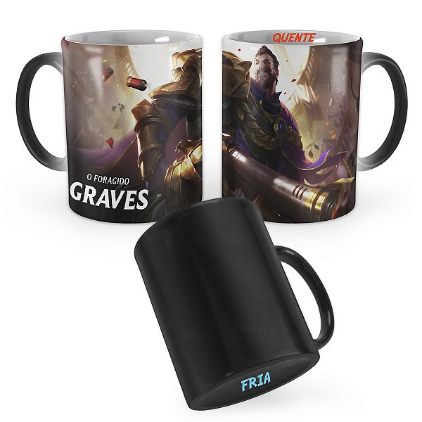 Caneca Mágica Graves Vitorioso League of Legends Lol