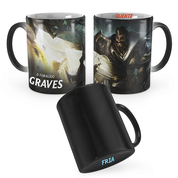 Caneca Mágica Graves Sentinela League of Legends Lol