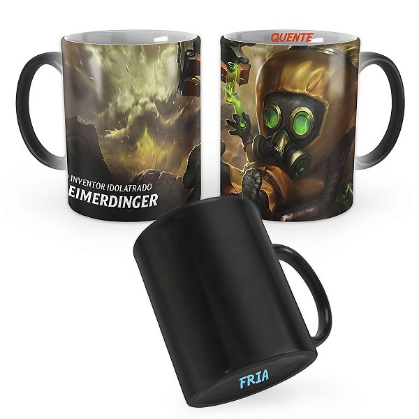 Caneca Mágica Heimerdinger Substâncias Perigosas League of Legends
