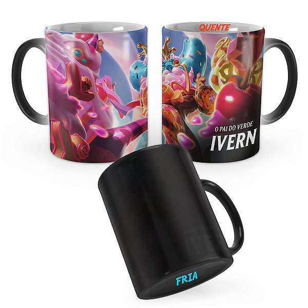 Caneca Mágica Ivern Rei dos Doces League of Legends Lol