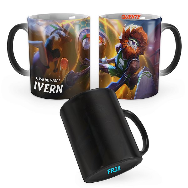 Caneca Mágica Ivern Mestre da Enterrada League of Legends Lol
