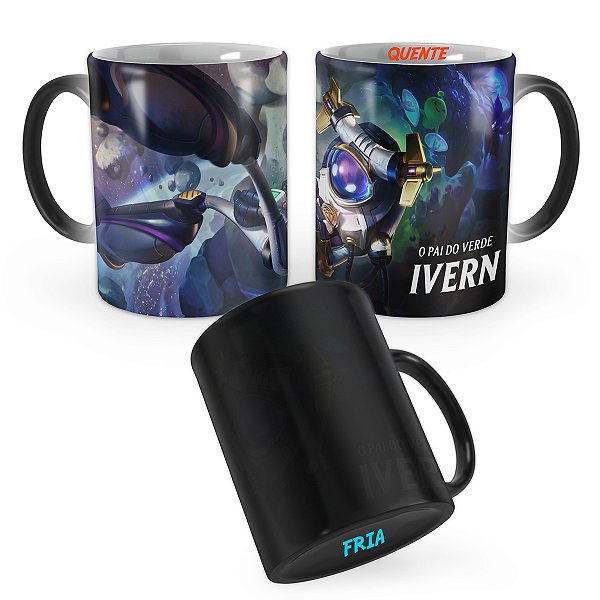 Caneca Mágica Ivern Astronauta League of Legends Lol