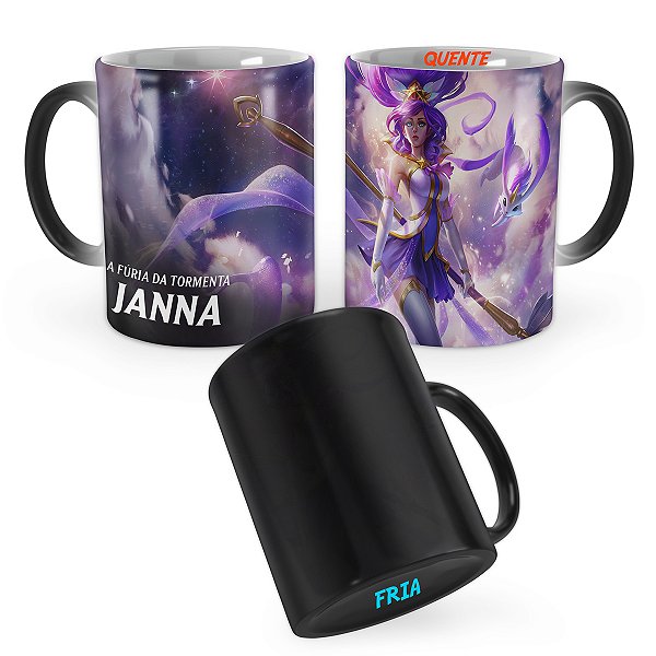 Caneca Mágica Janna Guardiã Estelar League of Legends Lol