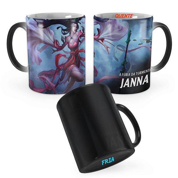 Caneca Mágica Janna Espada Sagrada League of Legends Lol