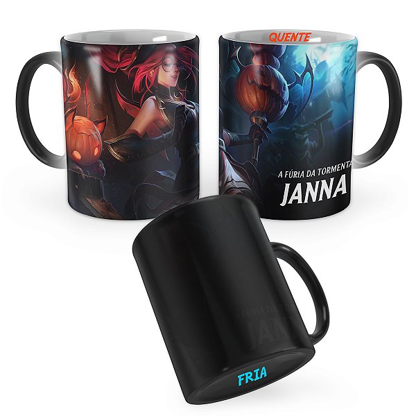 Caneca Mágica Janna Feiticeira League of Legends Lol