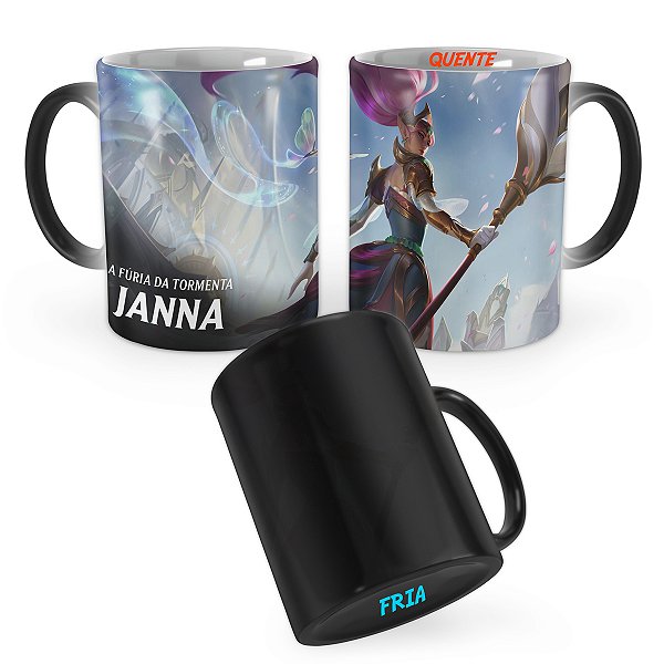 Caneca Mágica Janna Rainha de Batalha League of Legends Lol