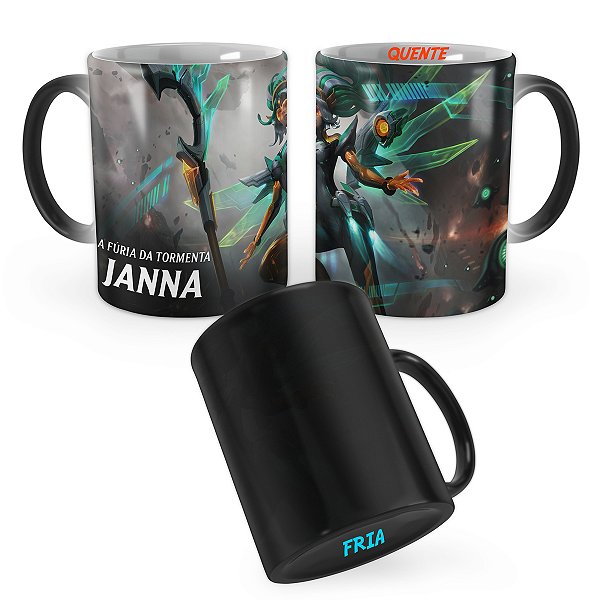 Caneca Mágica Janna Aura Cibernética League of Legends Lol