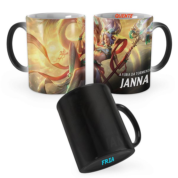 Caneca Mágica Janna Escamas Celestiais League of Legends Lol