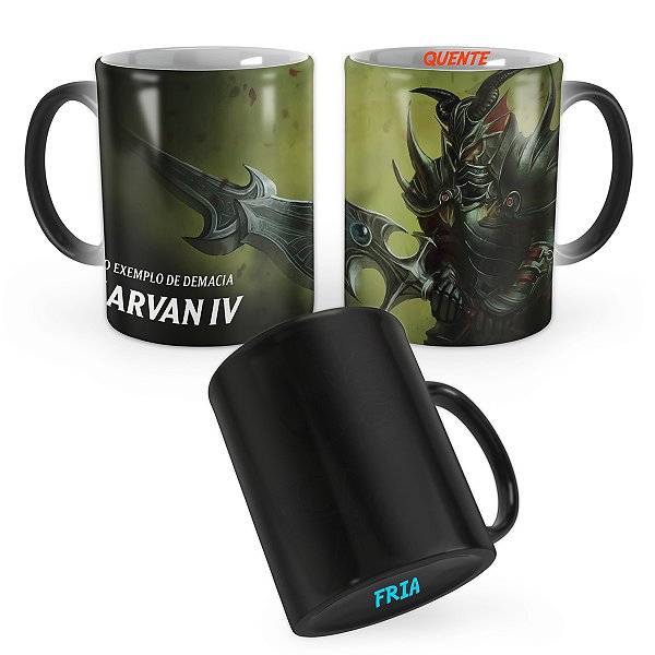 Caneca Mágica Jarvan IV Forja das Trevas League of Legends Lol