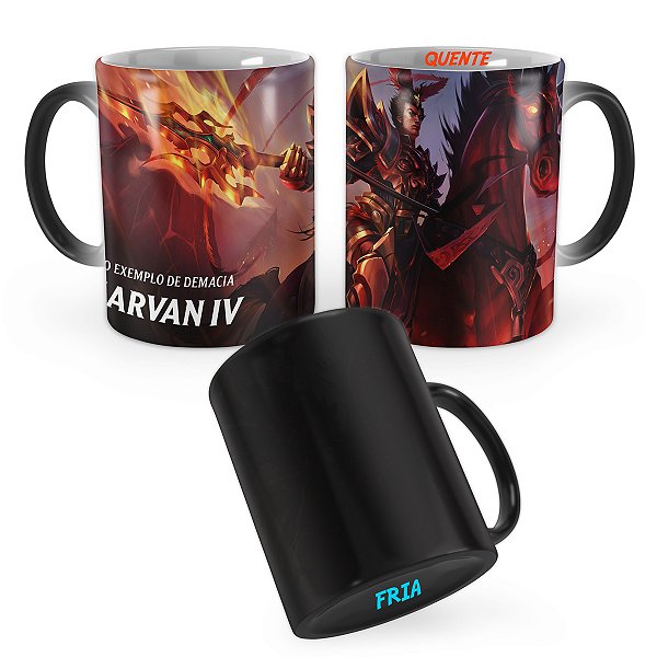 Caneca Mágica Jarvan IV Reinos Combatentes League of Legends Lol