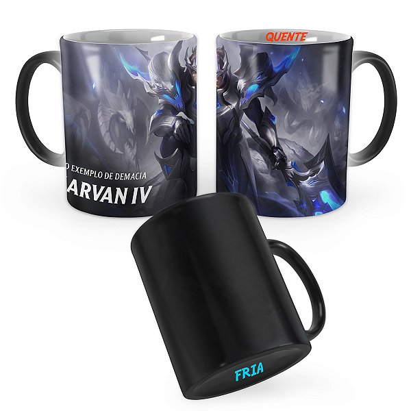 Caneca Mágica Jarvan IV Mundial 2021 League of Legends Lol