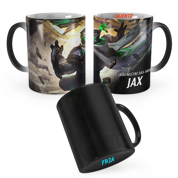 Caneca Mágica Jax Conquistador de Prestígio League of Legends Lol