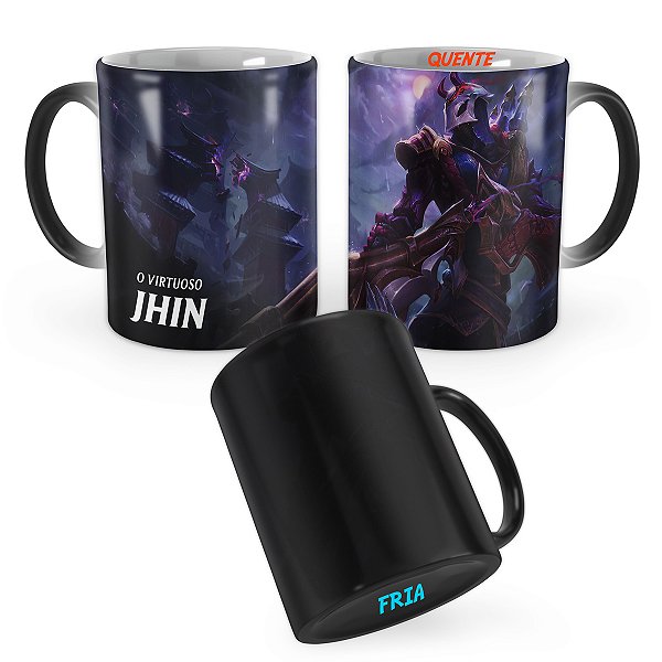 Caneca Mágica Jhin Lua Sangrenta League of Legends Lol