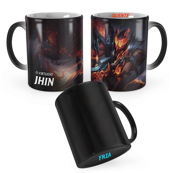Caneca Mágica Jhin Pergaminhos Shan Hai League of Legends Lol