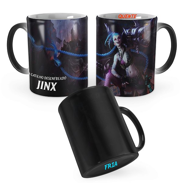Caneca Mágica Jinx League of Legends Lol