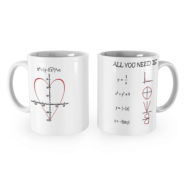 Caneca Fórmula do Amor Love Matemática - Oferta