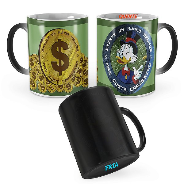Caneca Mágica Tio Patinhas Existe um Mundo Melhor - Oferta
