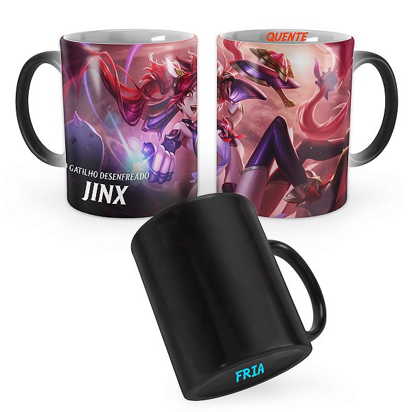 Caneca Mágica Jinx Guardiã Estelar League of Legends Lol