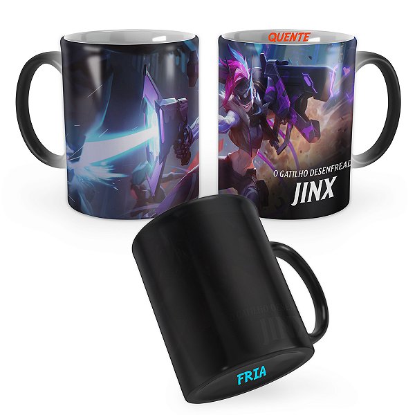 Caneca Mágica PROJETO: Jinx League of Legends Lol