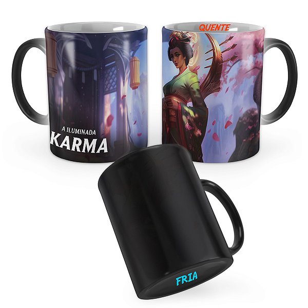 Caneca Mágica Karma Flor de Cerejeira League of Legends Lol