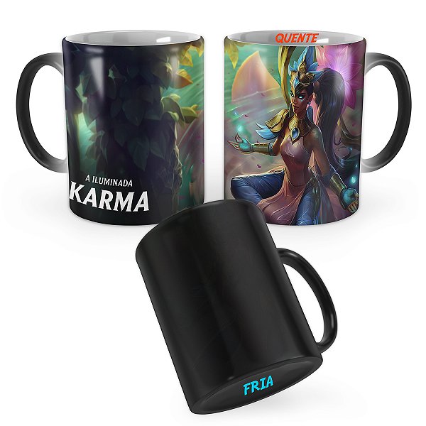 Caneca Mágica Karma Ordem do Lótus League of Legends Lol