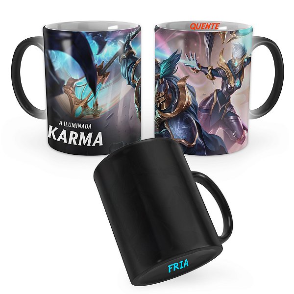 Caneca Mágica Karma Vigia League of Legends Lol